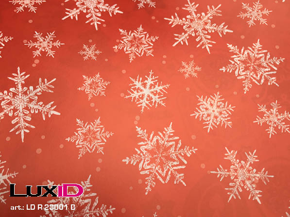 Wrapping paper ice crystal red 50cm x 100m